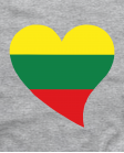 Lietuva trispalvė širdis